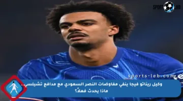 وكيل ريناتو فيجا ينفي مفاوضات النصر السعودي مع مدافع تشيلسي.. ماذا يحدث فعلاً؟